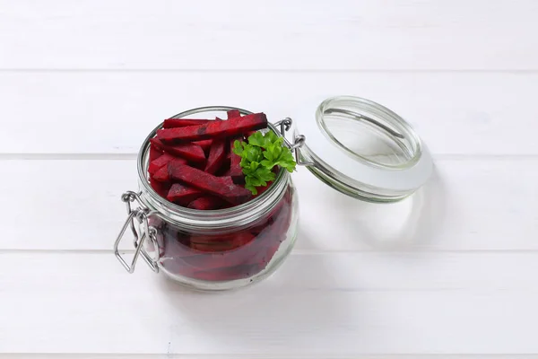 Beetroot cut into strips — Stock Photo, Image