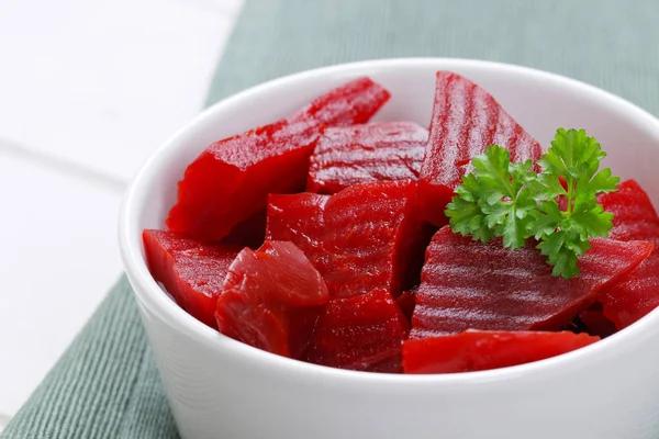 Sliced and pickled beetroot — Stock Photo, Image