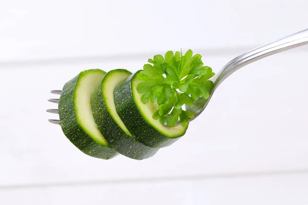 Sliced green zucchini — Stock Photo, Image