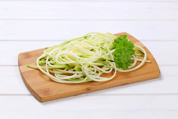 Raw zucchini noodles — Stock Photo, Image
