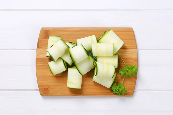 Raw zucchini strips — Stock Photo, Image