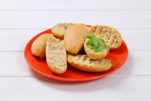 Plate of crispy rusks — Stock Photo, Image