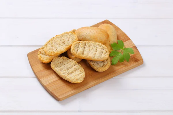 Mucchio di fette biscottate croccanti — Foto Stock