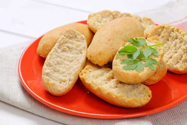 Plate of crispy rusks — Stock Photo, Image