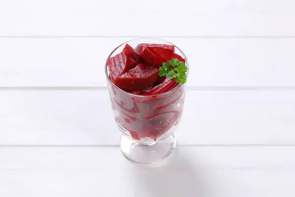 Sliced and pickled beetroot — Stock Photo, Image