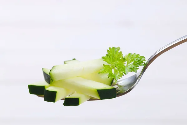 Zucchini cut into strips — Stock Photo, Image