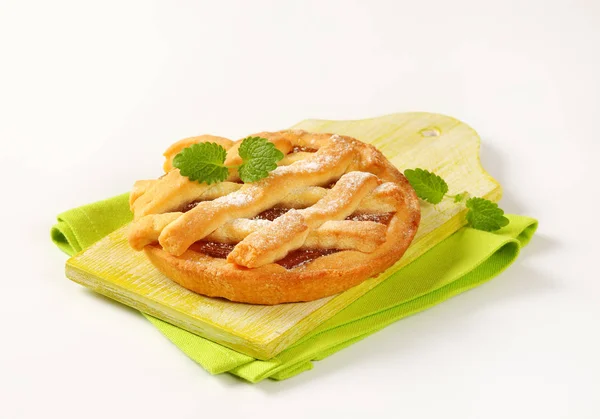 Lattice jam tart — Stock Photo, Image