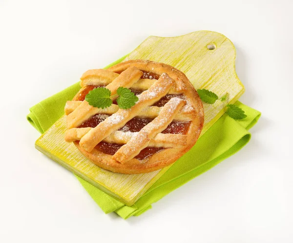 Lattice jam tart — Stock Photo, Image