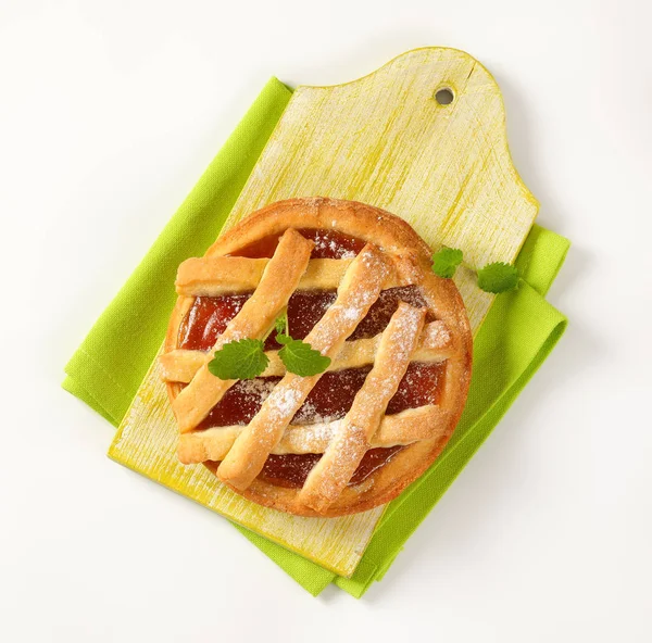 Lattice jam tart — Stock Photo, Image