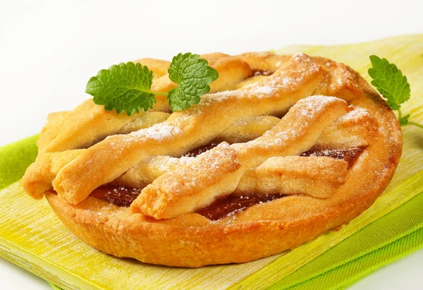 Lattice jam tart — Stock Photo, Image