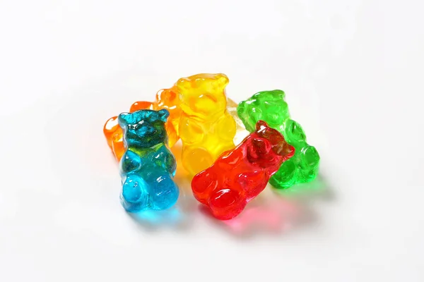 Fruit flavored gummy bears — Stock Photo, Image