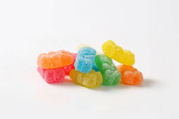 Fruit op smaak gebrachte gummy beren — Stockfoto