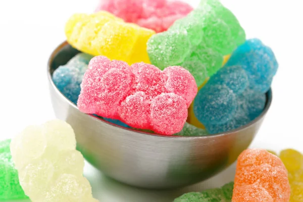Fruit flavored gummy bears — Stock Photo, Image