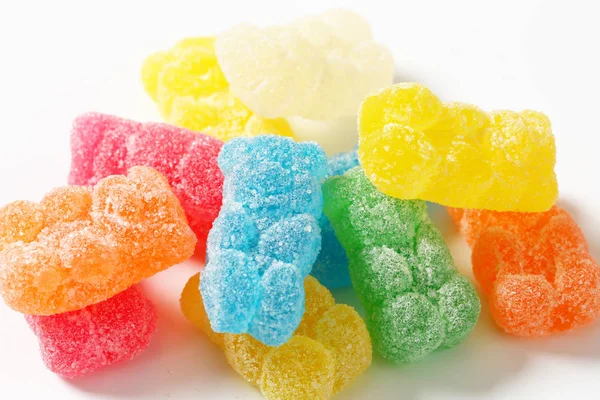 Fruit flavored gummy bears — Stock Photo, Image