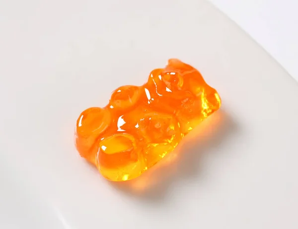 Pomarańczowy gummy bear — Zdjęcie stockowe