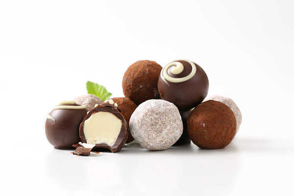 Chocolate truffles and pralines