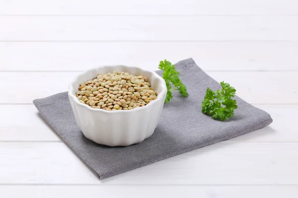 Dry brown lentils — Stock Photo, Image