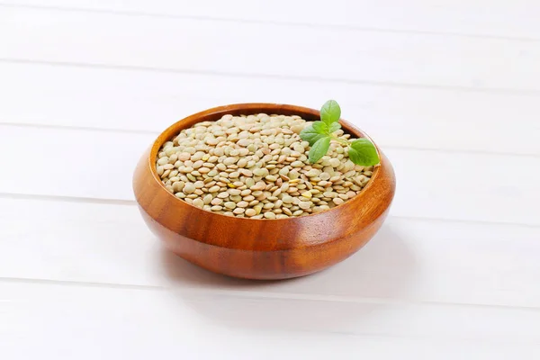 Dry brown lentils — Stock Photo, Image