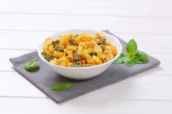 Pasta colorata cruda — Foto Stock