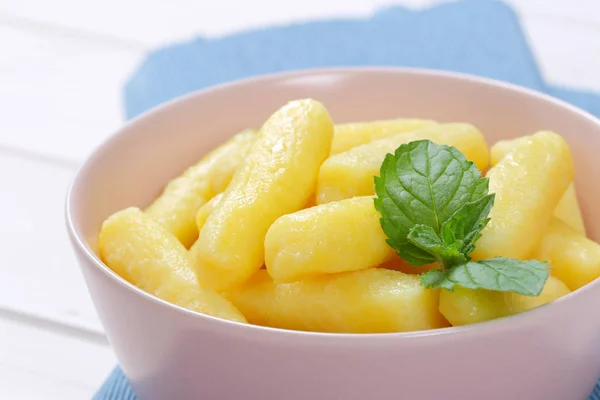 Potatis kottar eller gnocci — Stockfoto