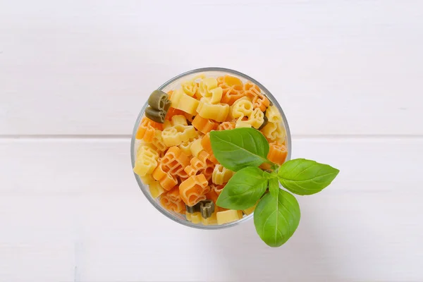 Pasta colorata cruda — Foto Stock