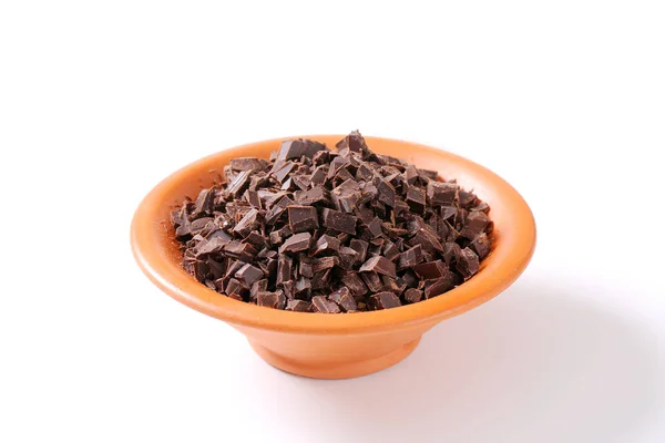 Chocolate negro picado — Foto de Stock
