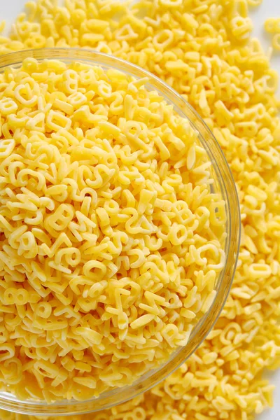 Dried alphabet pasta — Stock Photo, Image
