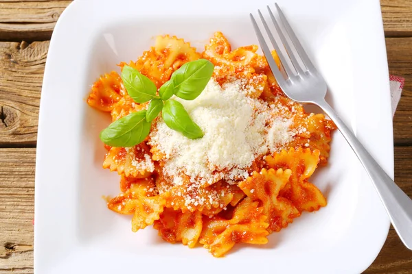 Nudeln mit Pomodoro — Stockfoto