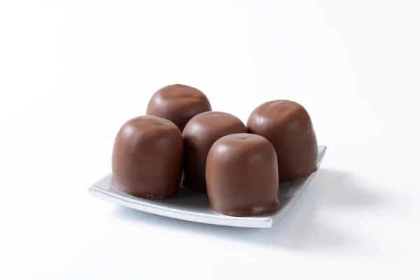 Marshmallow-Teekuchen aus Schokolade — Stockfoto