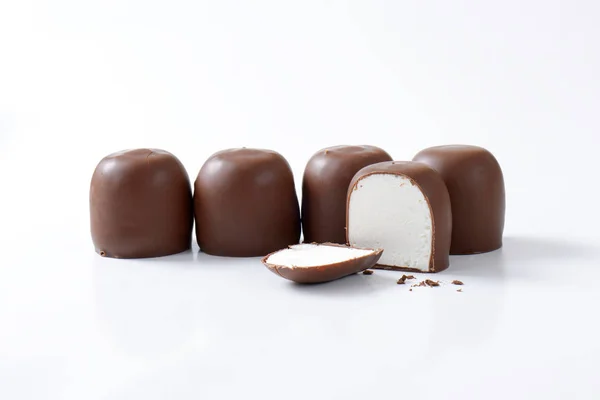 Chocolate marshmallow teacakes — Stock Photo, Image