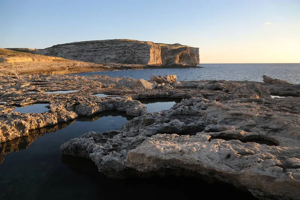 马耳他海岸线和地中海 — 图库照片