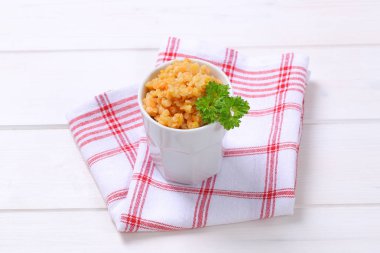 Pişmiş kırmızı mercimek