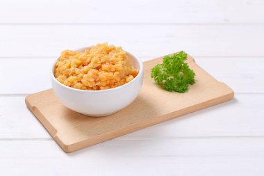 Pişmiş kırmızı mercimek