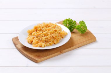 Pişmiş kırmızı mercimek