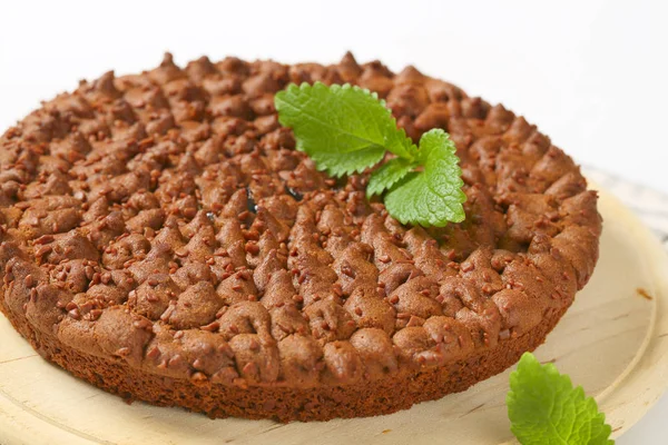 Okrągłe ciasto czekoladowe — Zdjęcie stockowe