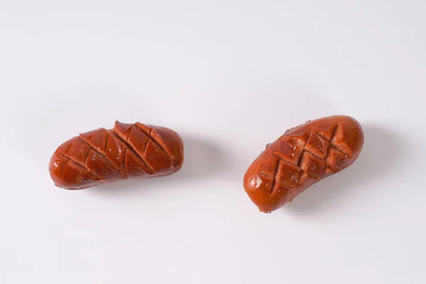 Salsichas grossas curtas — Fotografia de Stock