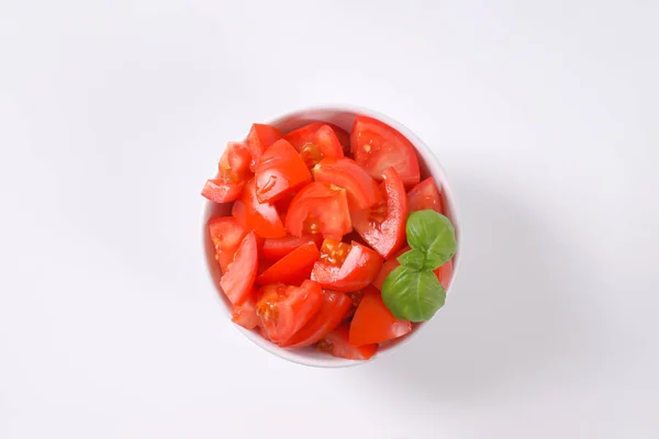 Pomodori maturi affettati — Foto Stock