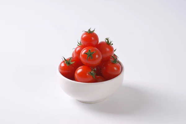 Bowl of cherry tomatoes — Stock Photo, Image