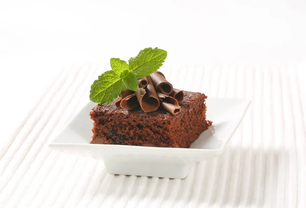 Brownie de chispas de chocolate — Foto de Stock