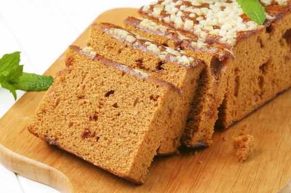 Sliced spice cake — Stock Photo, Image