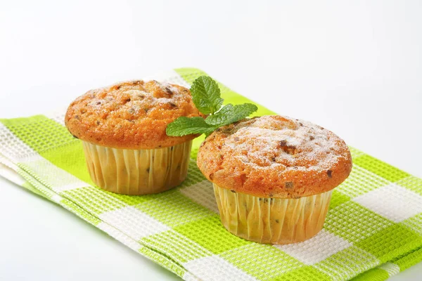 Dois Muffins de Stracciatella — Fotografia de Stock