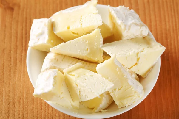 Francuski biała Skórka sera — Zdjęcie stockowe