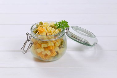 Renkli makarna pişmiş