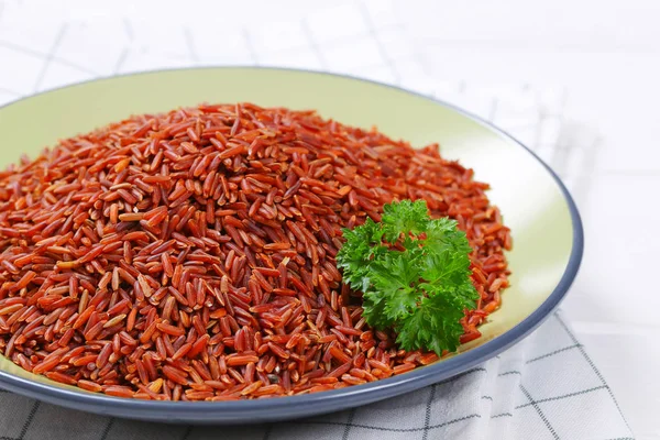 Deska z červené rýže — Stock fotografie