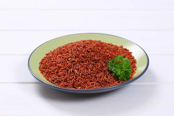 Plato de arroz rojo — Foto de Stock