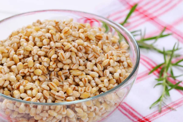 Cooked pearl barley — Stock Photo, Image