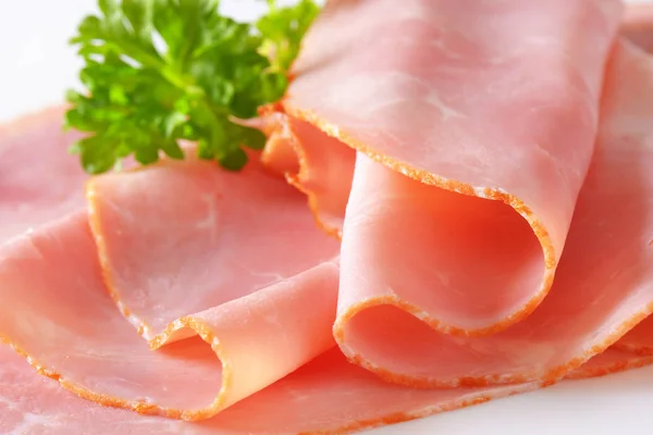 Baked ham slices — Stock Photo, Image