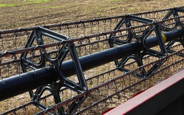 Reel of a combine harvester — Stock Photo, Image