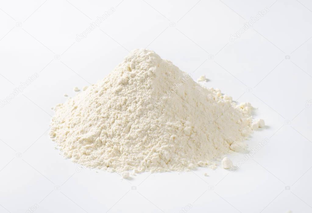 pile of wheat flour