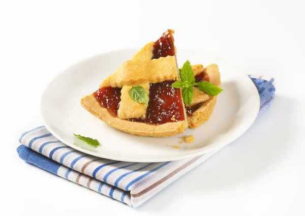 Strawberry jam tart — Stock Photo, Image